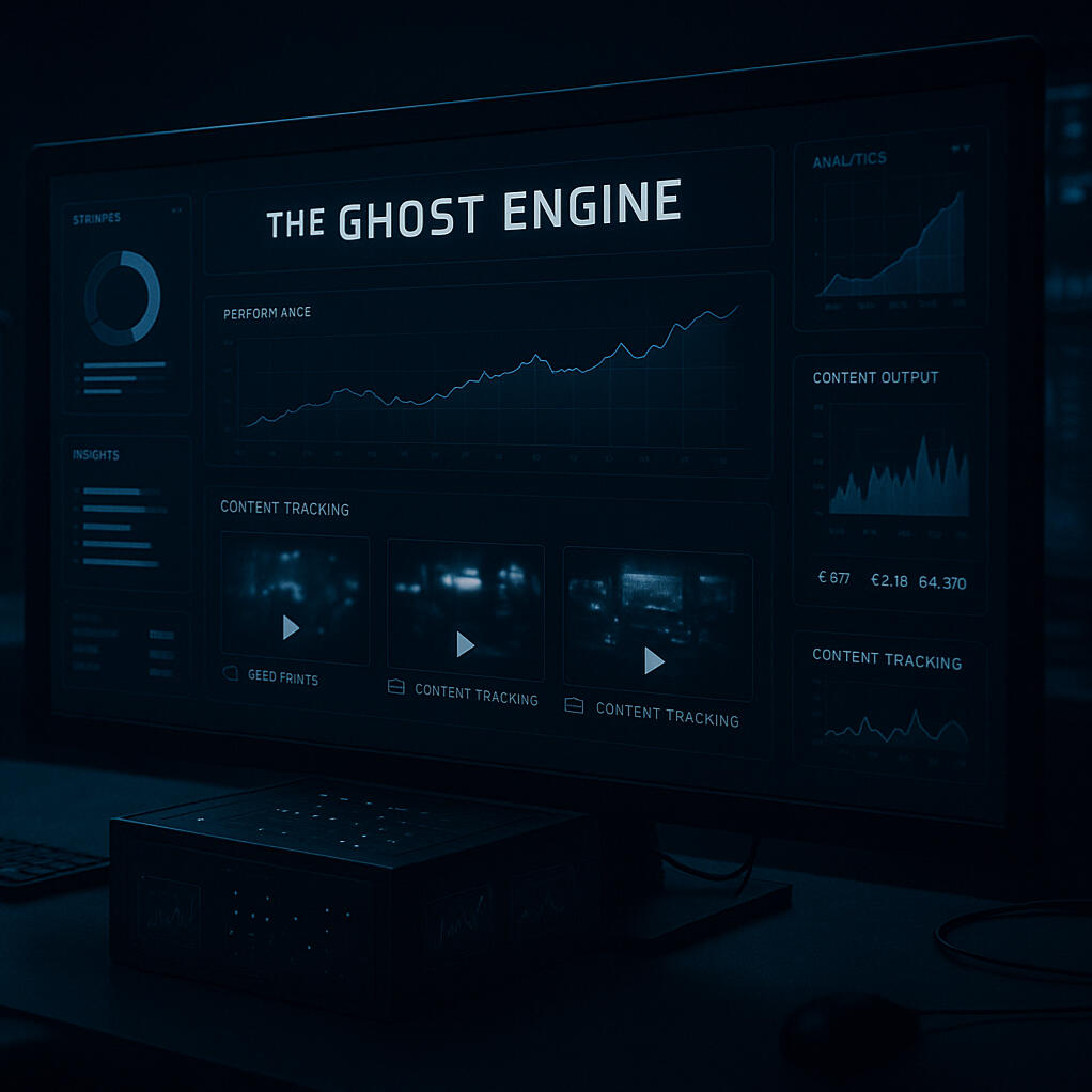 Digital dashboard display showing Ghost Engine availability slots